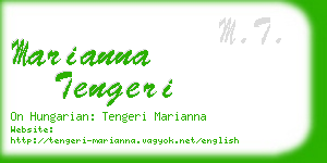 marianna tengeri business card